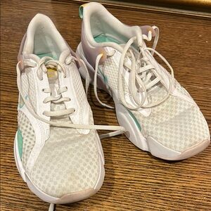 Nike White and Green SuperRep Shoes